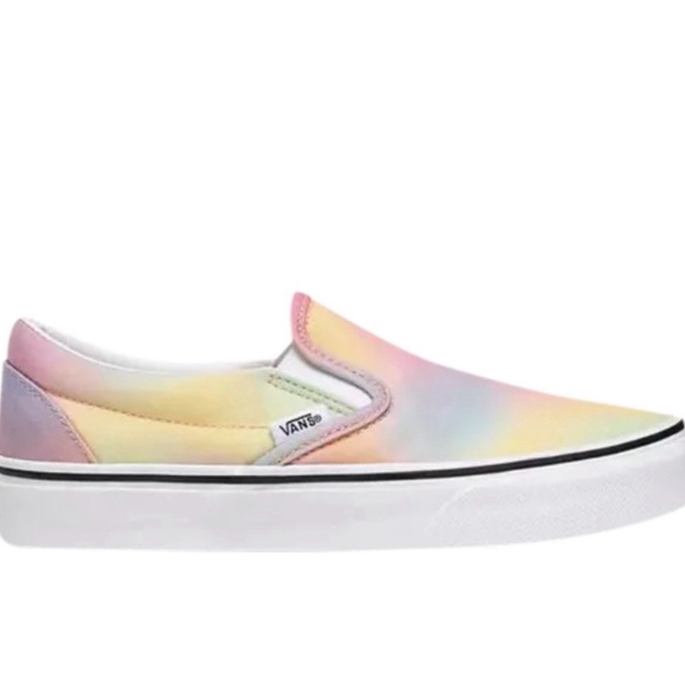 Vans Pastel “Aura Shift” Tie-Dye Slip-On Sneakers size 7